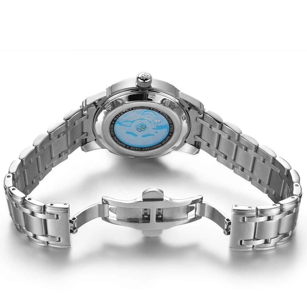 NAKZEN Men Mechanical Watch Men's Automatic Miyota 8215 Movement Diamond Watches