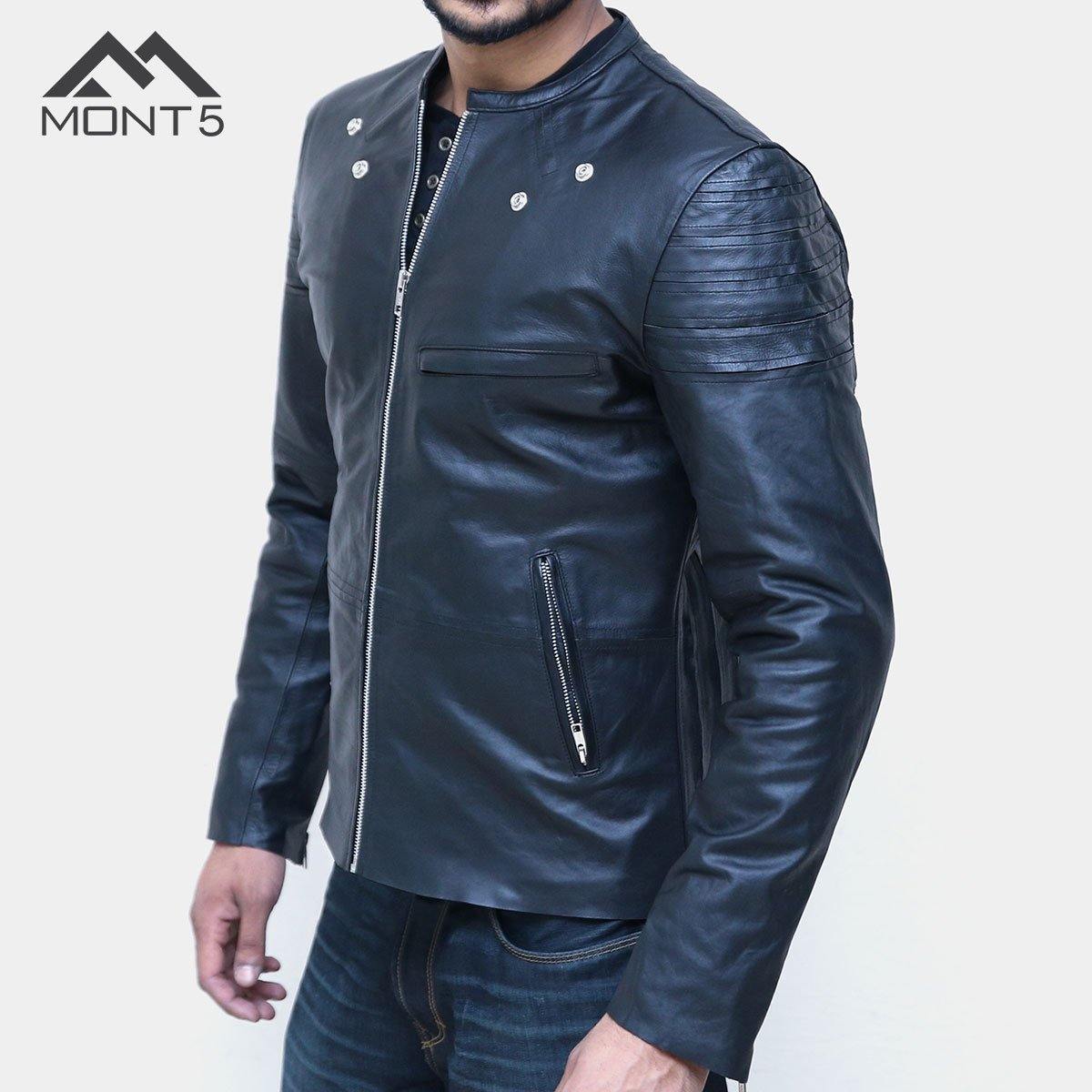 MONT5 Karakoram Perfect Fit Men Leather Jacket