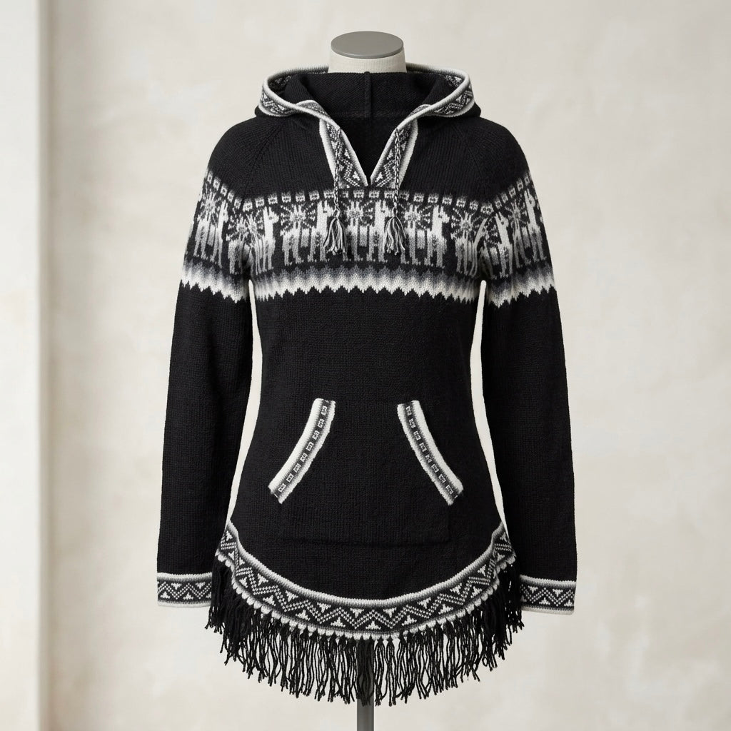 Featured image for Women Cardigan Black Alpaca Sweater Review