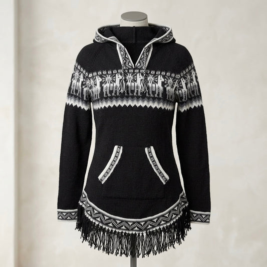Featured image for Women Cardigan Black Alpaca Sweater Review
