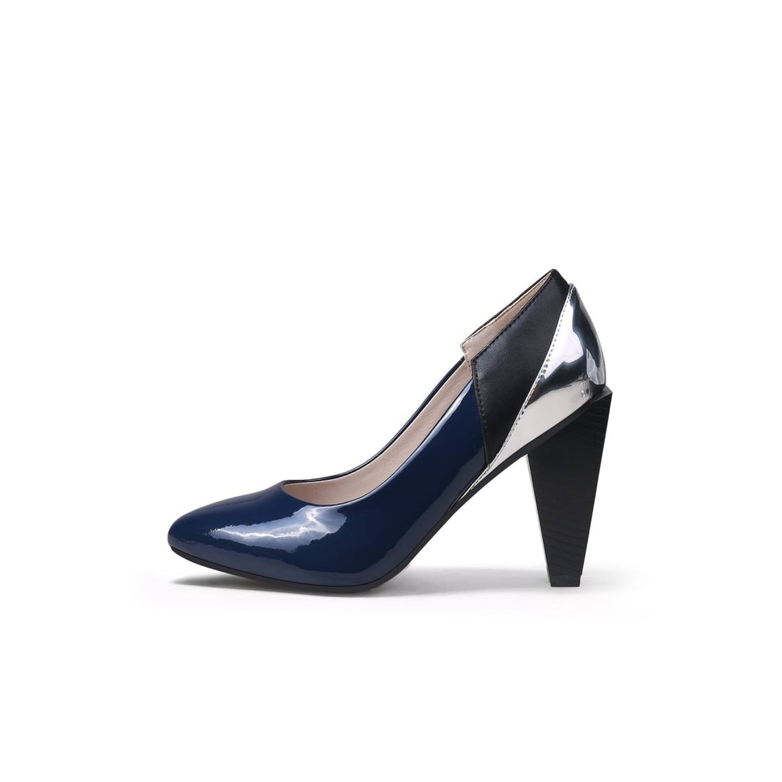Featured image for Shiny Color-Block Rhombus Heel Pumps Review
