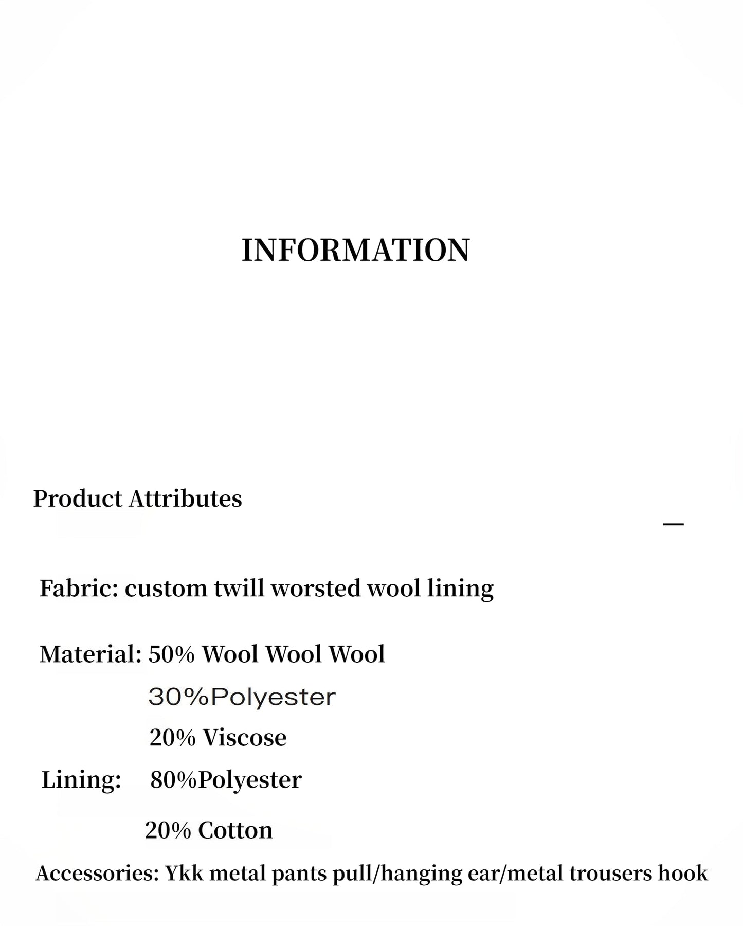 "City Stroll" casual and relaxed wool-blend double-pleated straight draped wide-leg casual