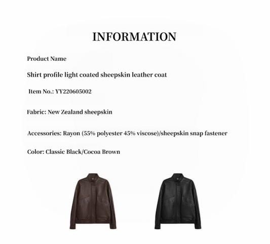 "Loveless Muse" Brown Retro Genuine Leather Jacket Women's Motorcycle Sheep Leather Jacket Short