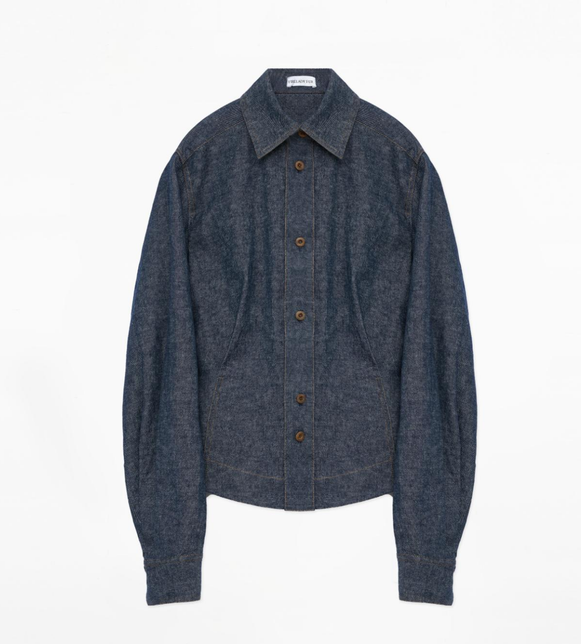 "Berlin Afternoon Tea" Refreshing breathable twill linen deconstructed silhouette old money style waist shirt top