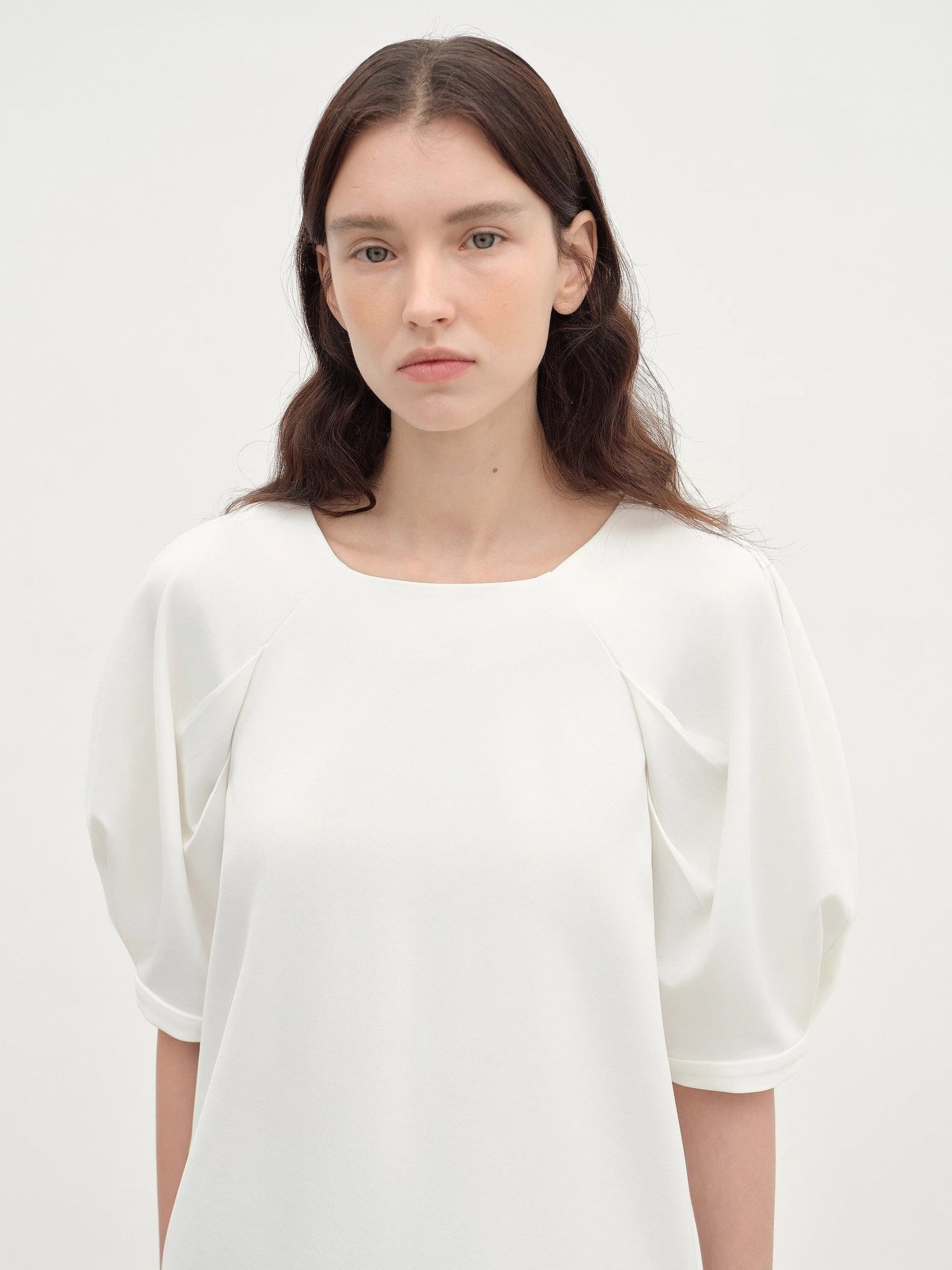 "Sleep Journey" puff sleeve straight short sleeve