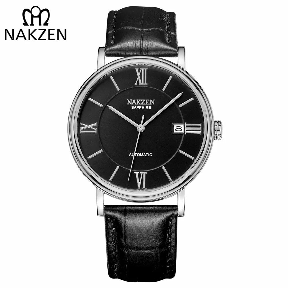 NAKZEN Men Business Automatic Mechanical Watches Brand