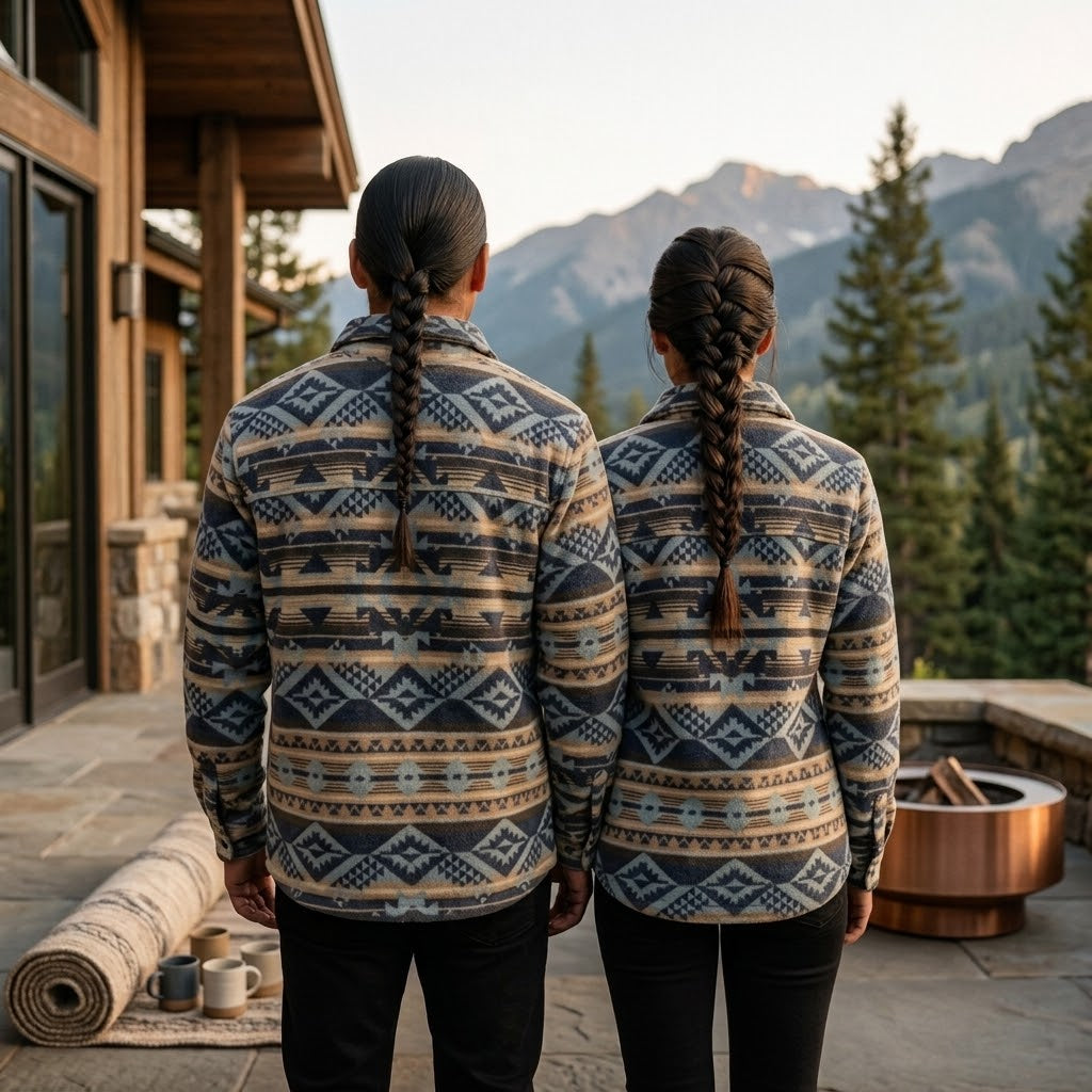 Blue and Cream Grand Canyon Jacket (Unisex)