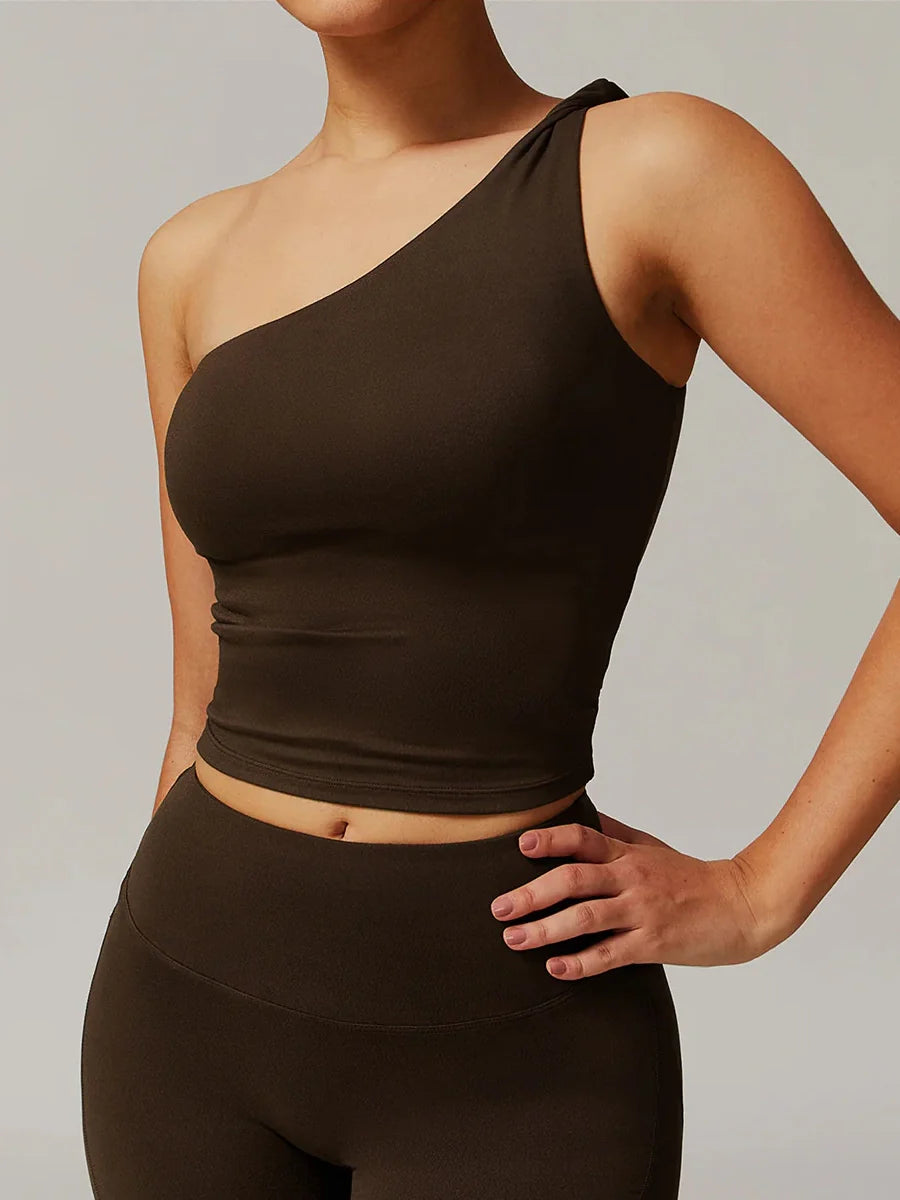 Asymmetrical One Shoulder Top