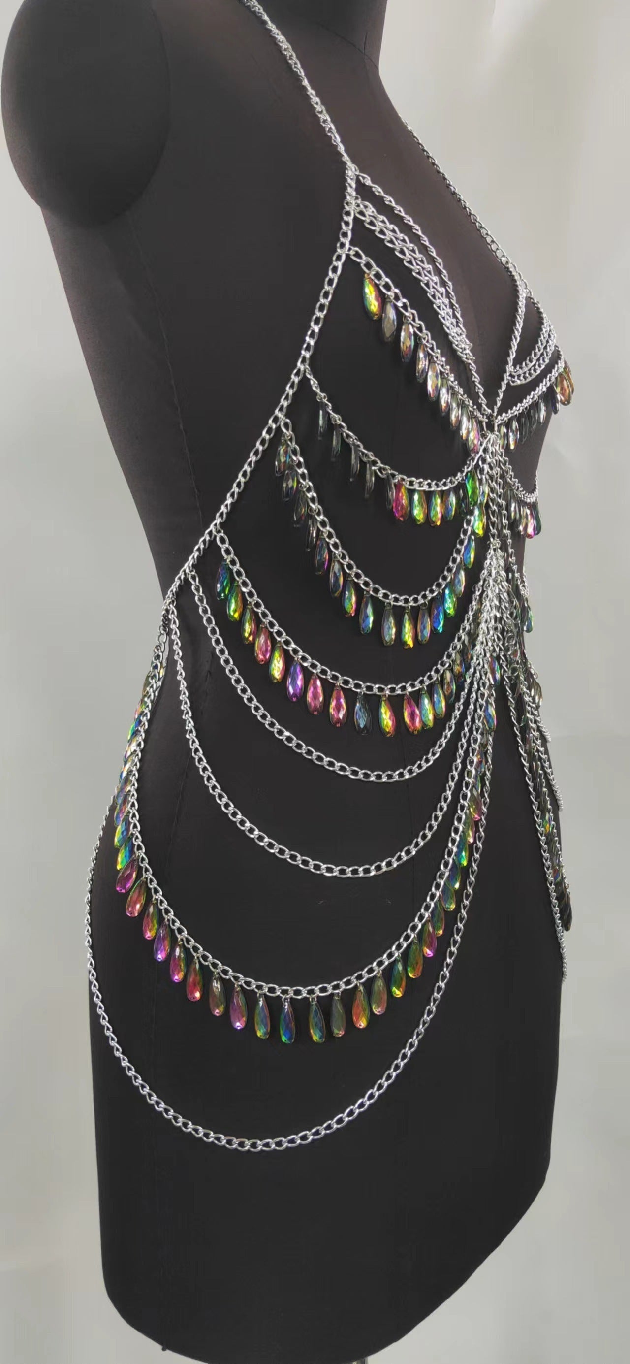 Color Crystal Pendant Body Chains
