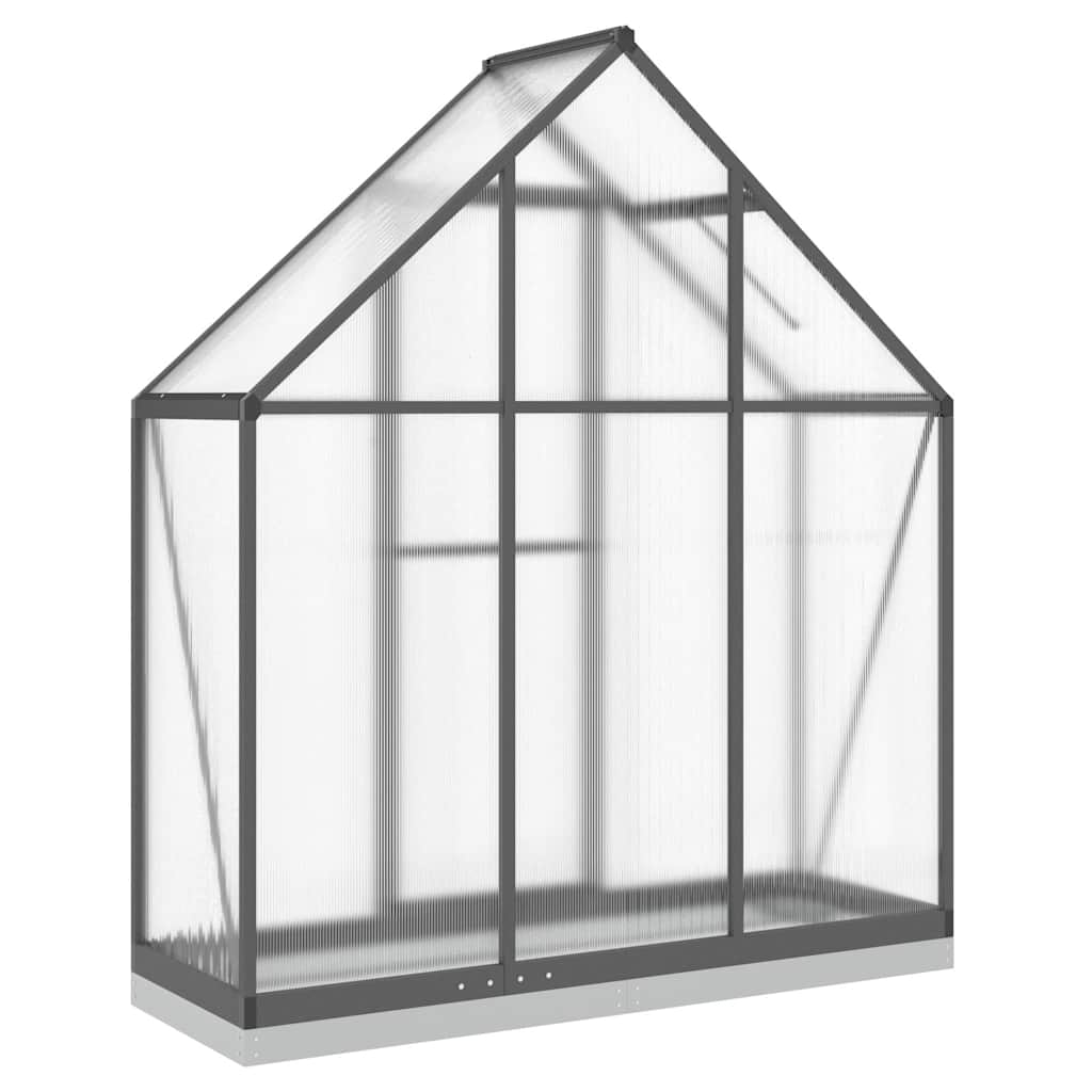 NNEVL Greenhouse with Base Frame Anthracite 169x58x202 cm Aluminium