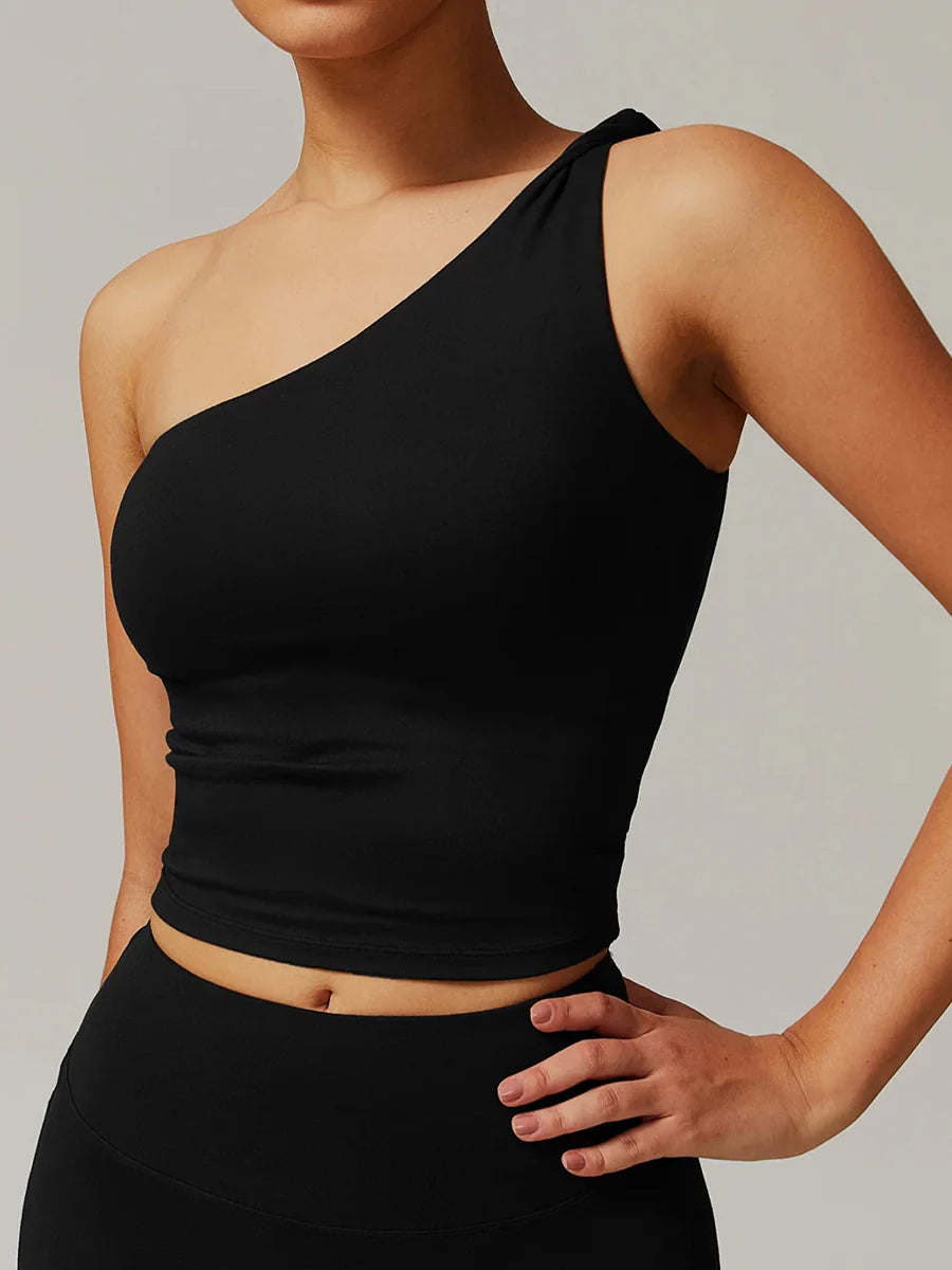 Asymmetrical One Shoulder Top
