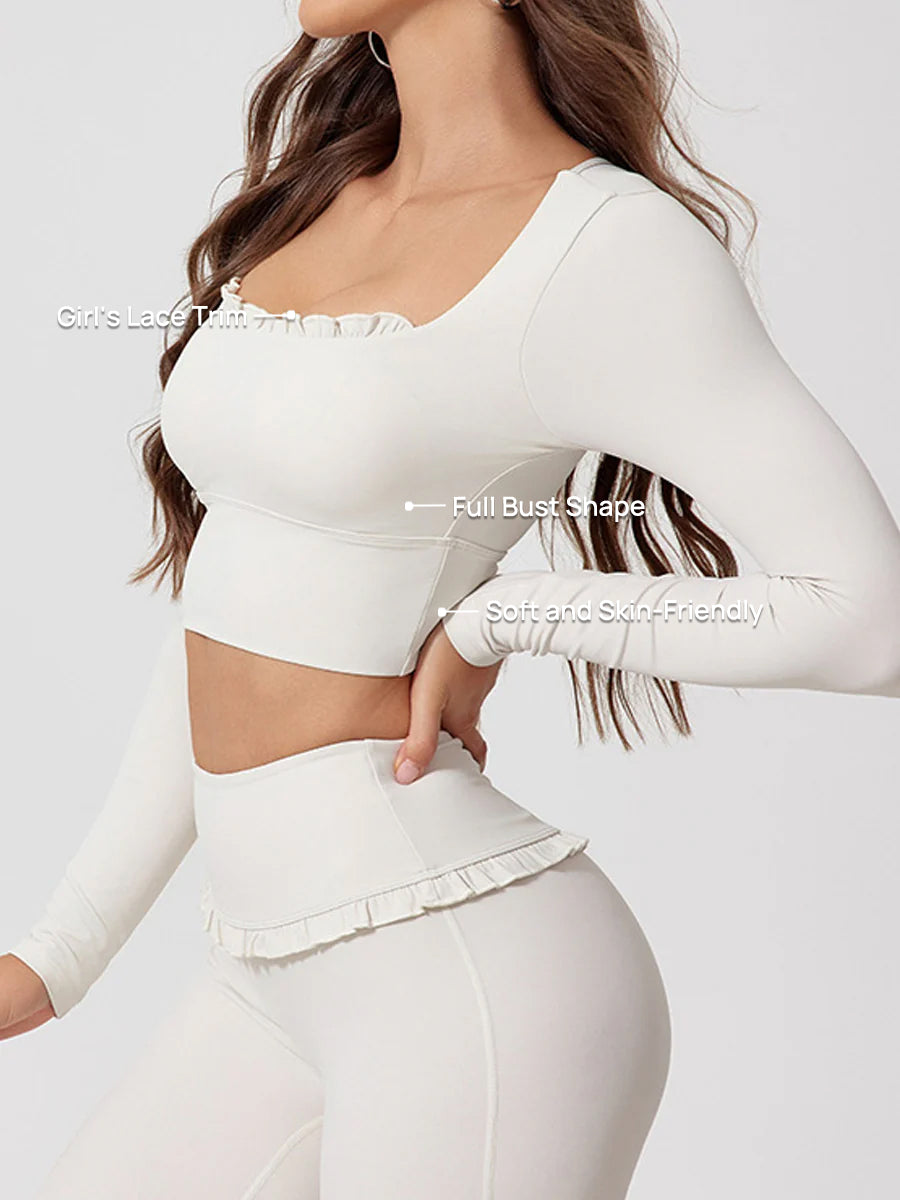 AirSculpt Square-Neck Long Sleeve