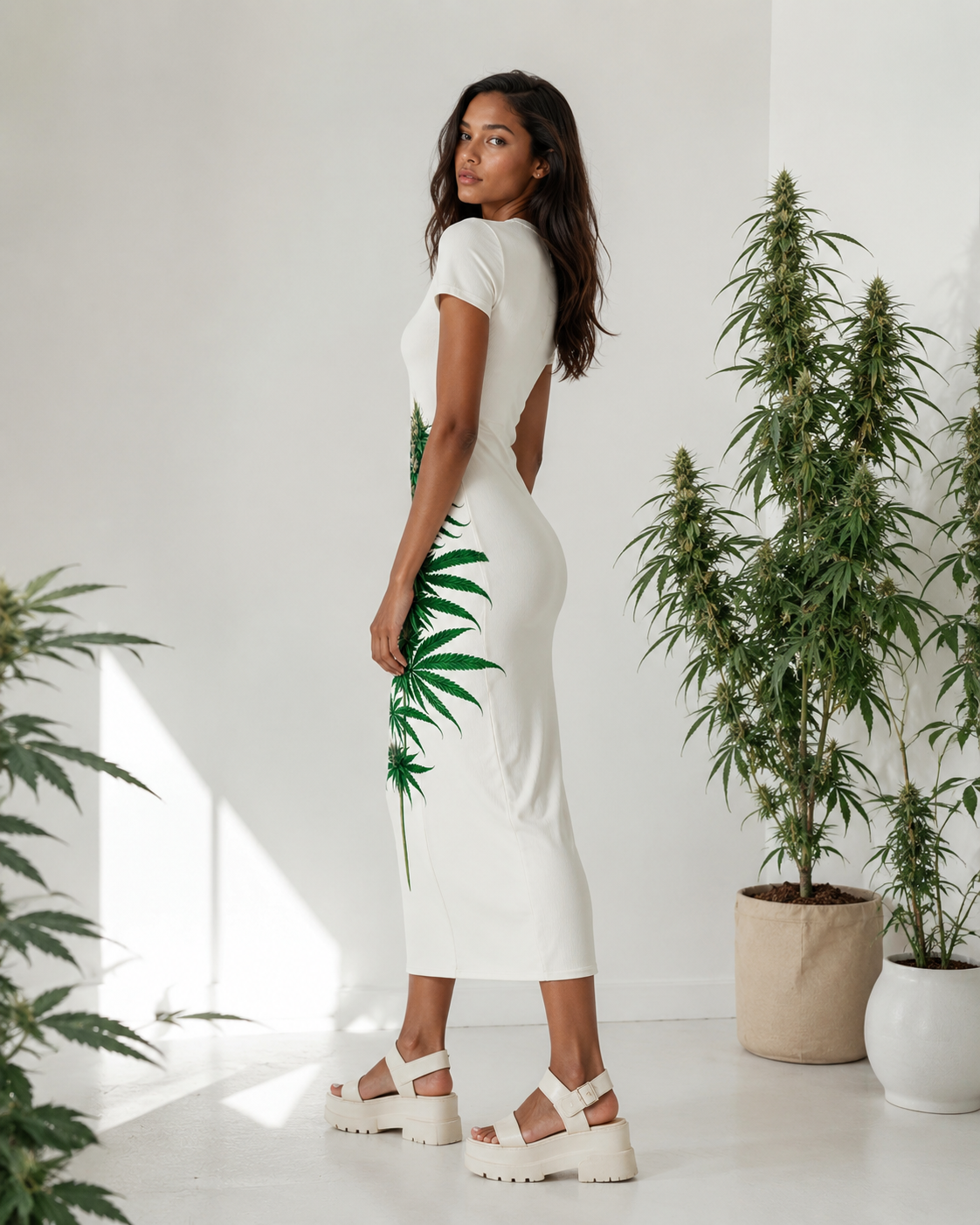 Flora Bodycon Maxi Dress 🌿