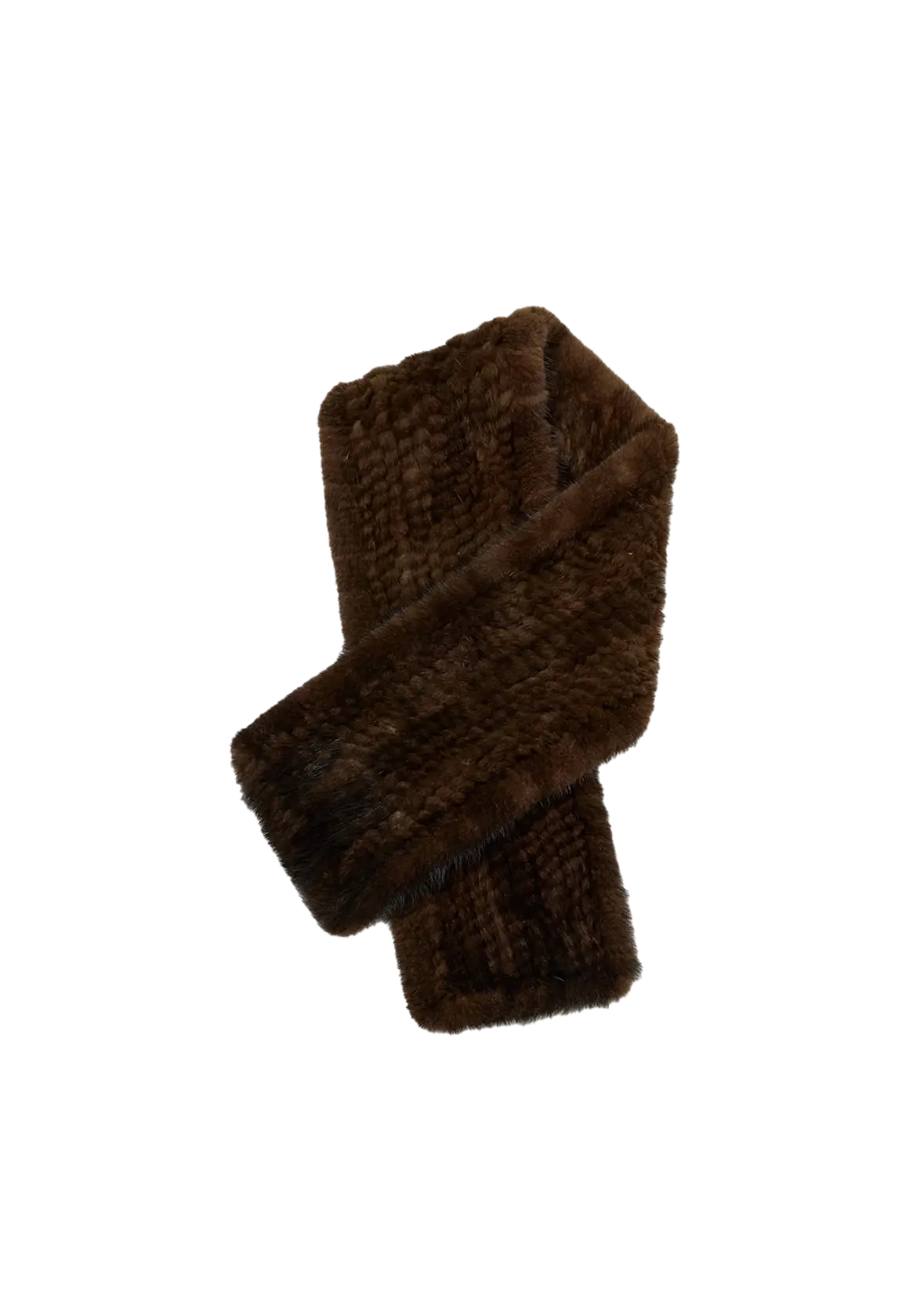 Firelady Fur Mink Fur Scarf with Woven Design Kopenhagen Purple Label Elegant High-Quality