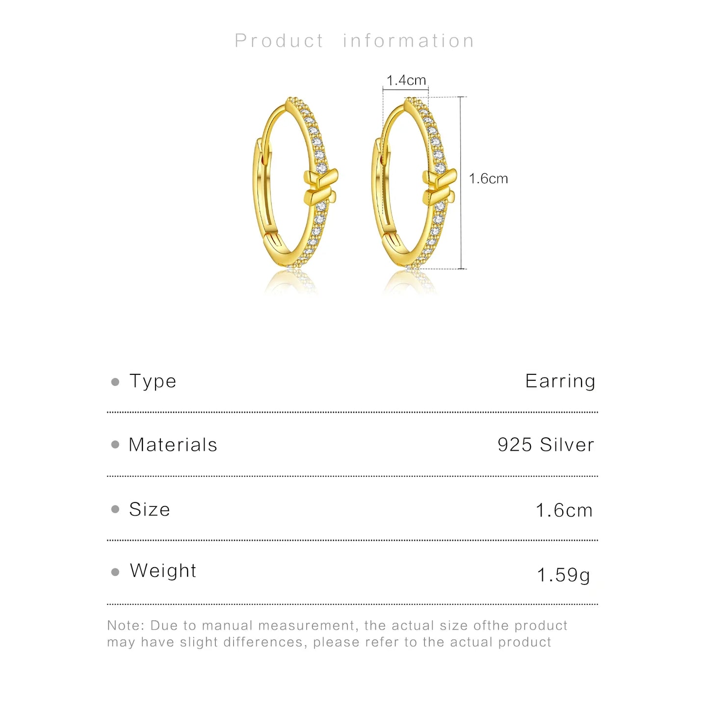 Sterling Silver Knot Hoops Earrings