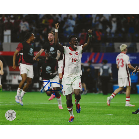 Jonathan David Autographed Canada Men's National Team 2024 Copa América 8x10 Photo