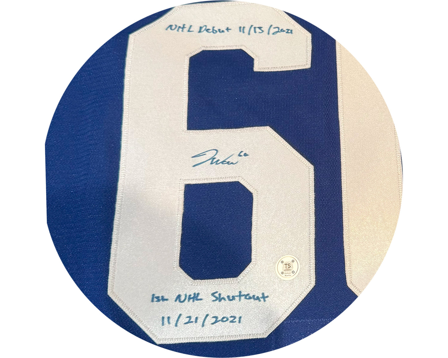 Joseph Woll Autographed Toronto Maple Leafs Home Blue