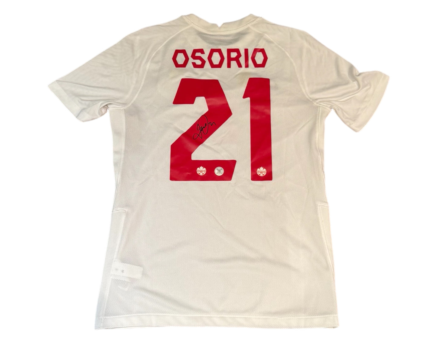 Jonathan Osorio Autographed Canada Men's National Team Nike Replica White Jersey