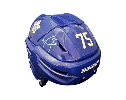 Ryan Reaves Autographed Toronto Maple Leafs Royal Blue Bauer Replica Helmet