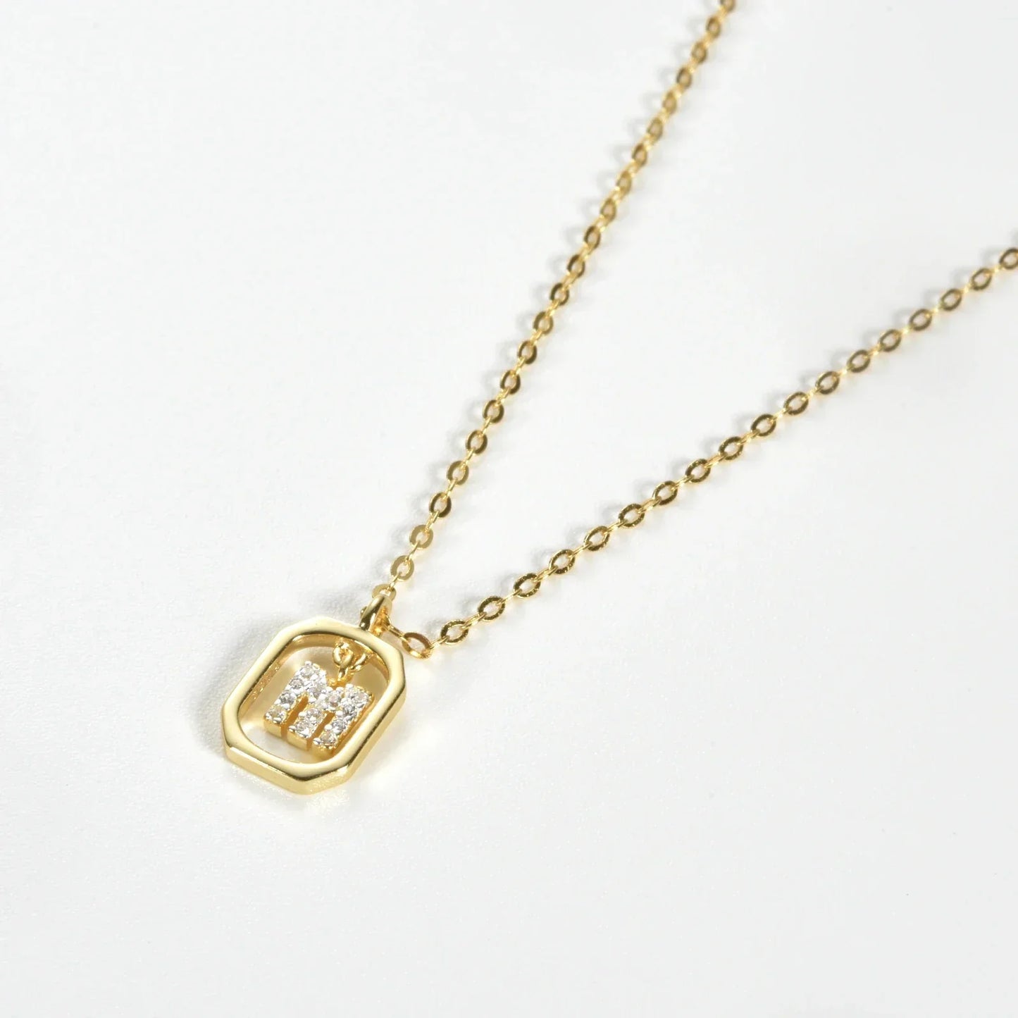 Personalized Initial Necklace in 925 Sterling Silver