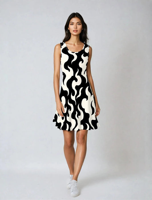Puff Skater Dress