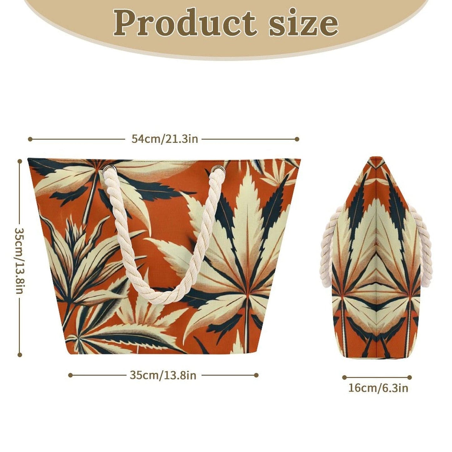 Cali Hemp rope tote bag