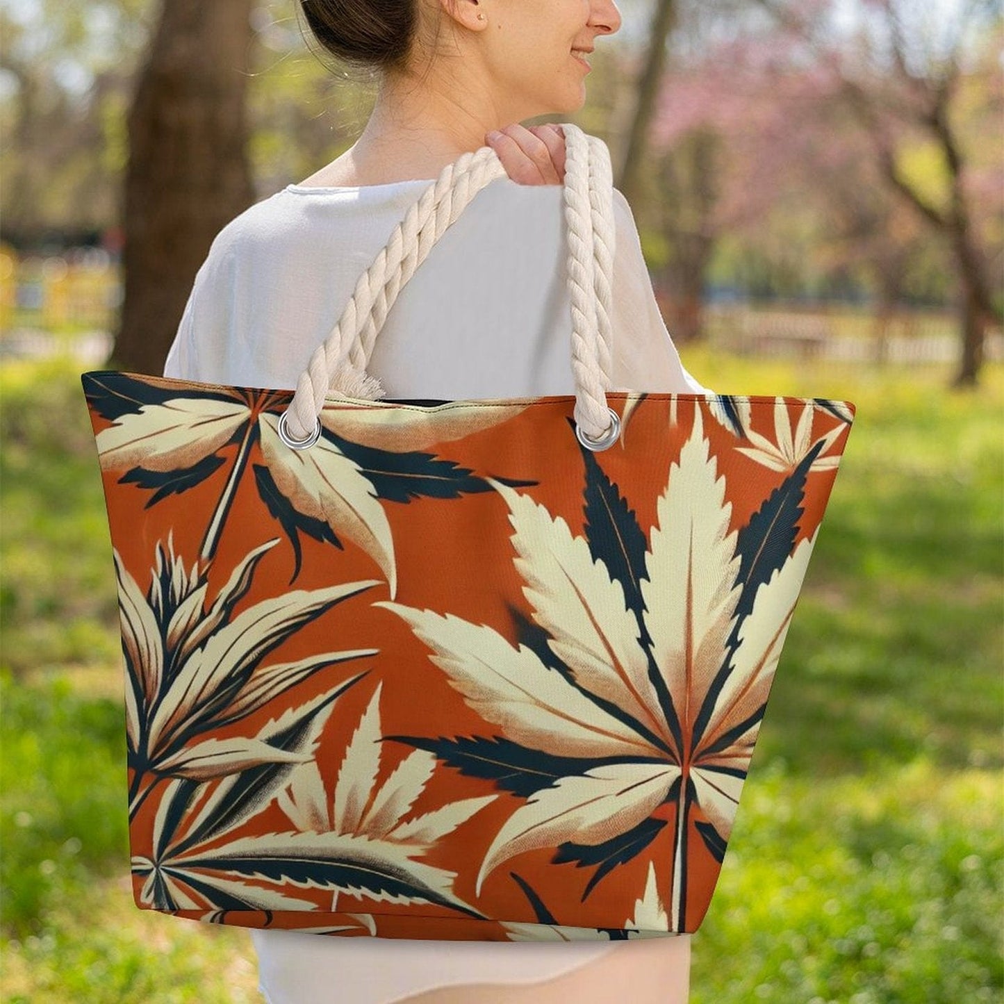 Cali Hemp rope tote bag