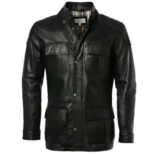 Men’s Exclusive Black Leather Coat