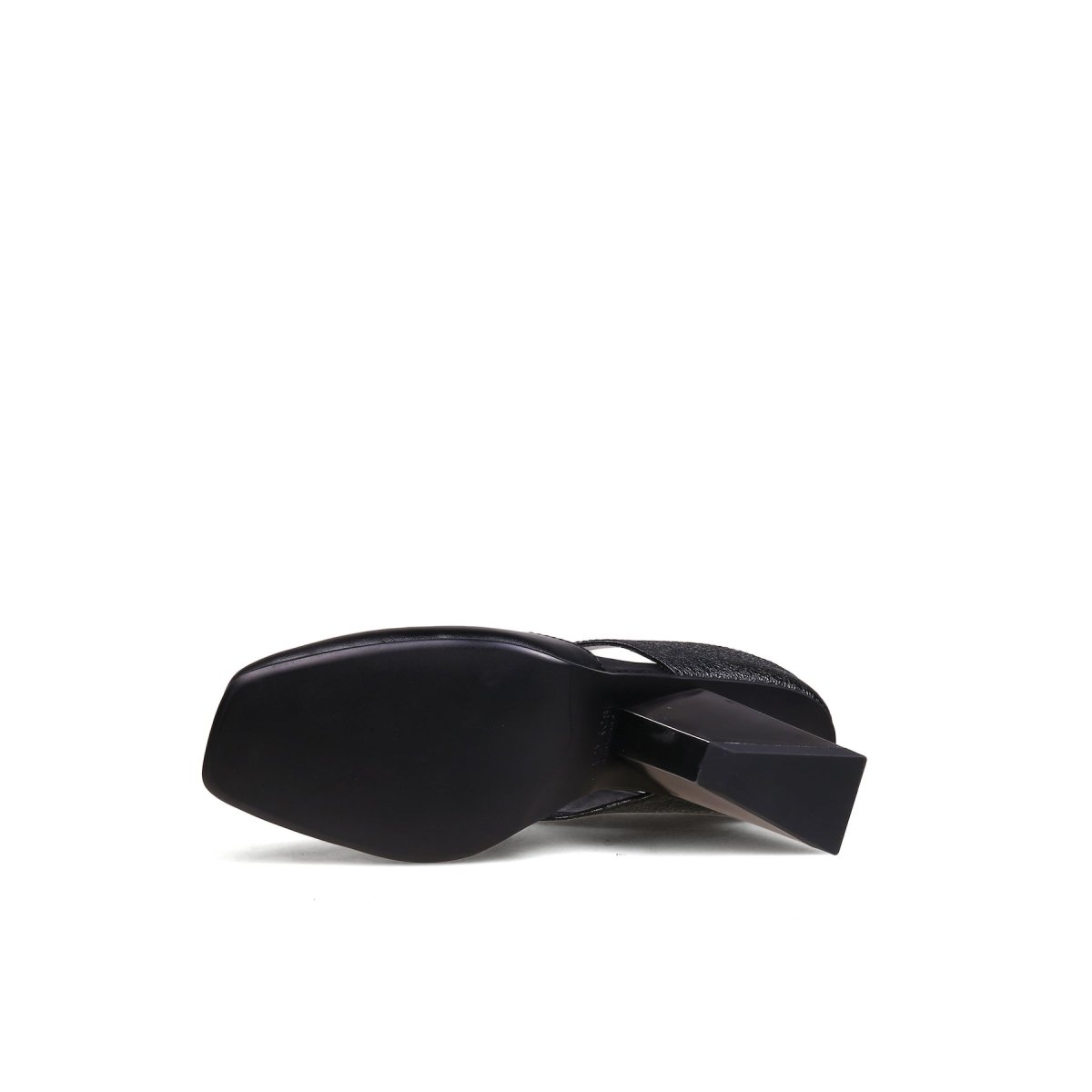Femme Ankle Strap Gravity Block Heel Pumps