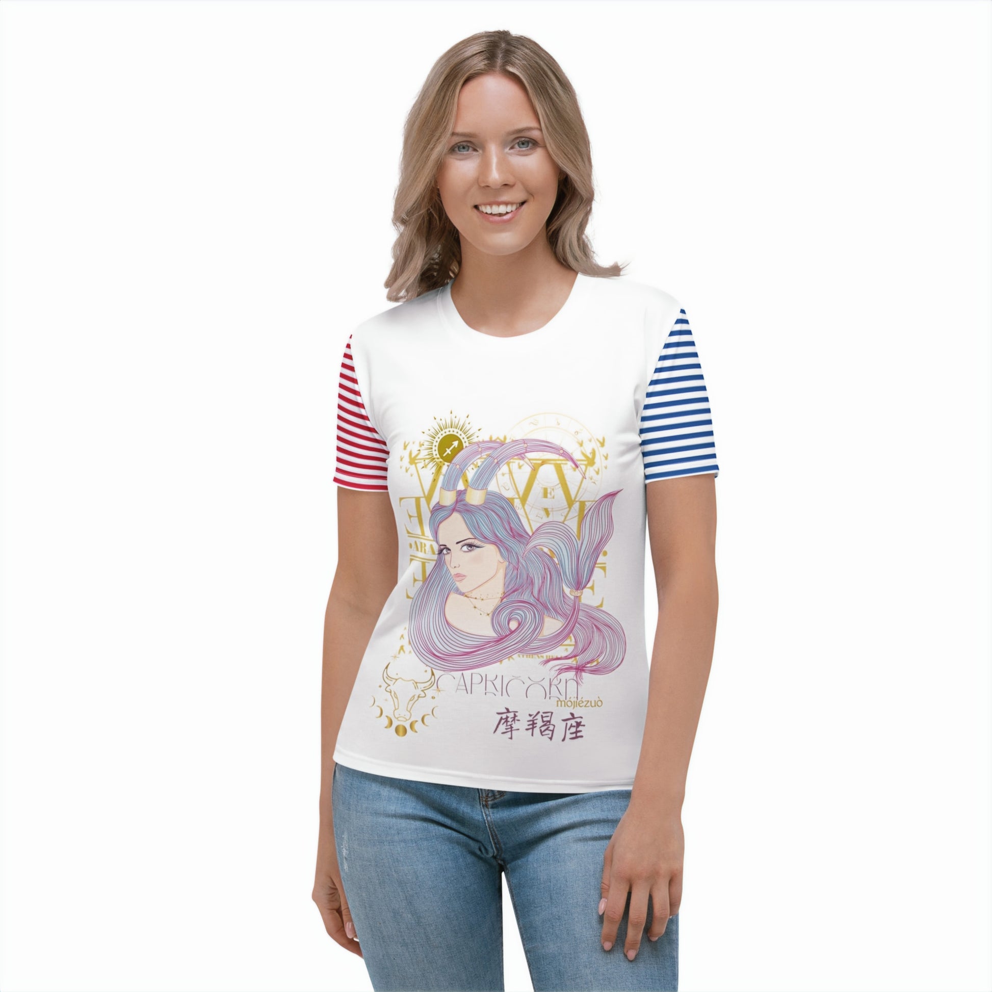 Capricorn ♑ Women's T-shirt from the zodiac sign Capricorn Women's T-shirt-0