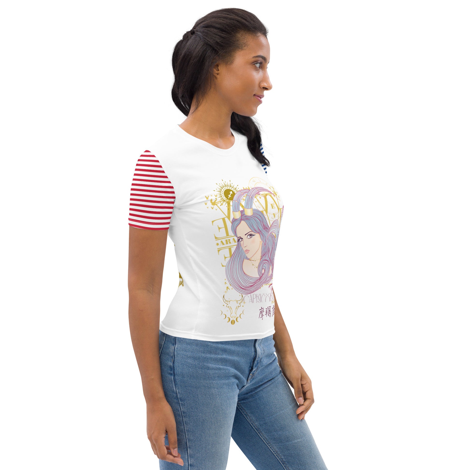 Capricorn ♑ Women's T-shirt from the zodiac sign Capricorn Women's T-shirt-6