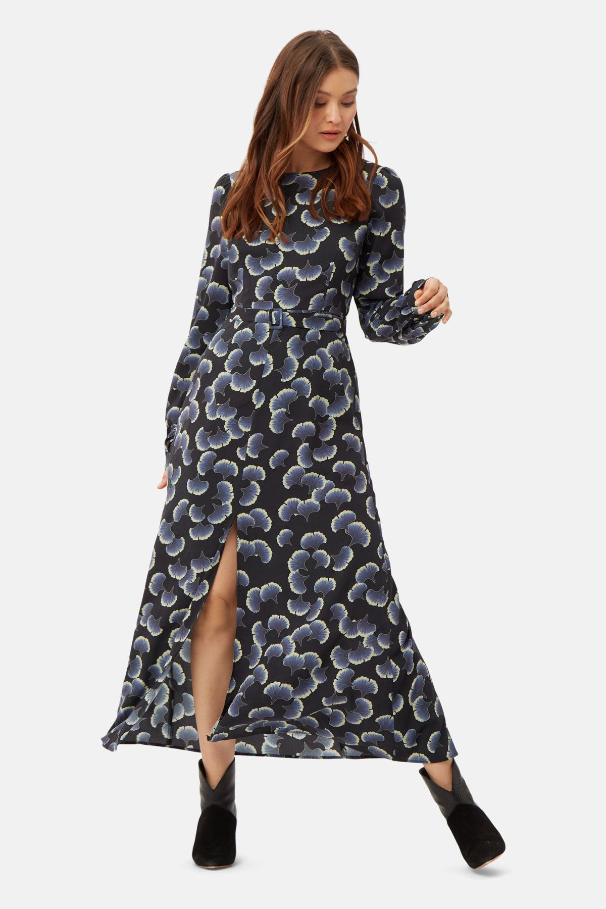 Barbara Dress with a Slit-2