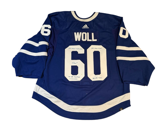 Joseph Woll Autographed Toronto Maple Leafs Home Blue