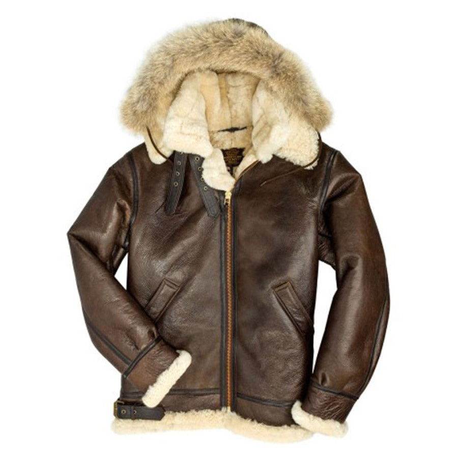 Men’s B3 Hooded Shearling Coat