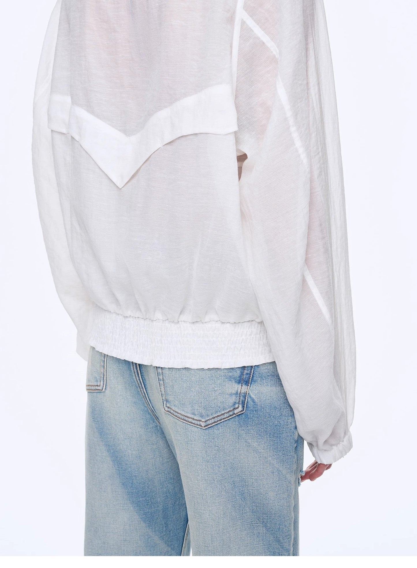 "Moonlight Whisper" lightweight outdoor half-stand collar raglan sleeve jacket