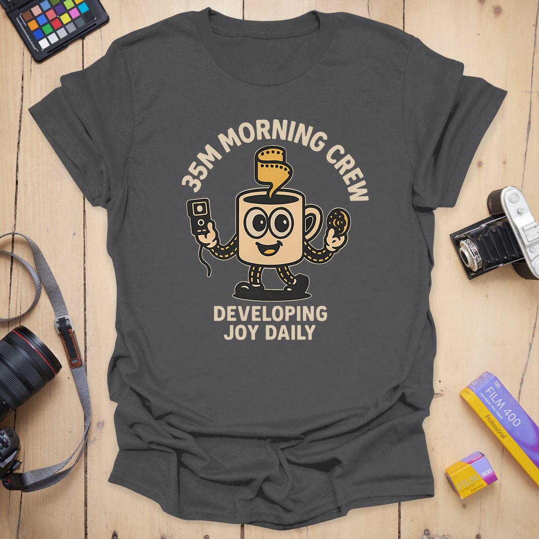 Morning Crew T-Shirt - Charcoal, 3XL