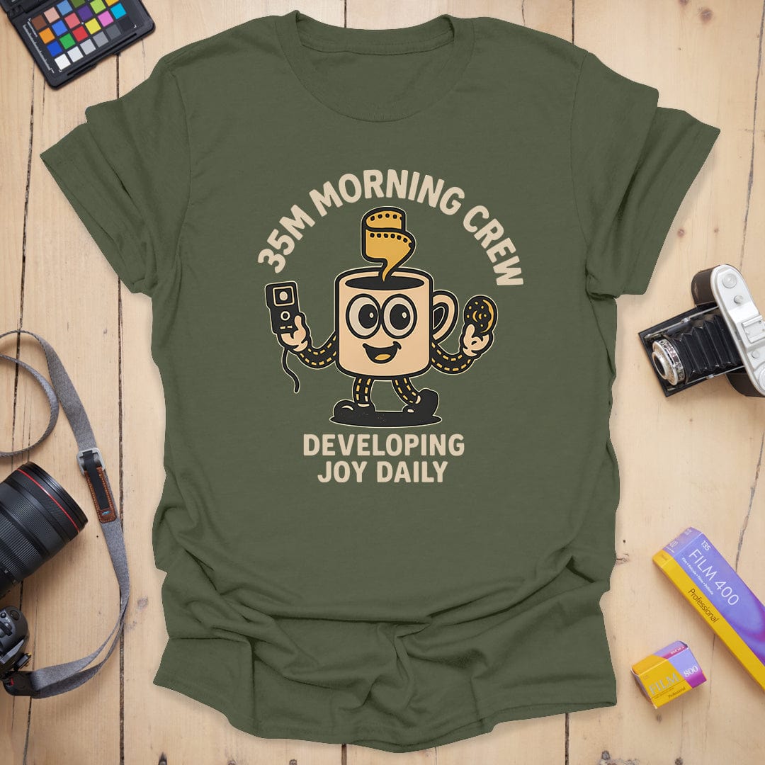 Morning Crew T-Shirt - Military Green, 3XL