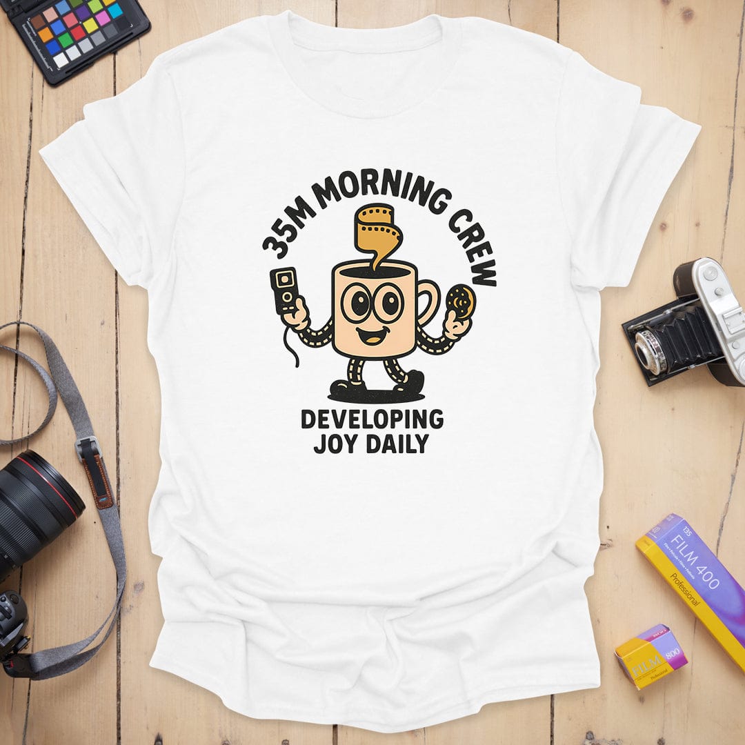 Morning Crew T-Shirt - White, 3XL