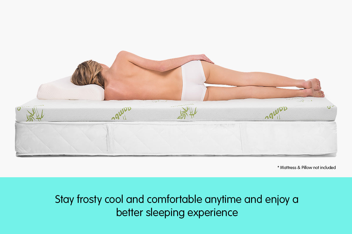 NNEDPE Cool GEL Memory Foam Mattress Topper - King Single