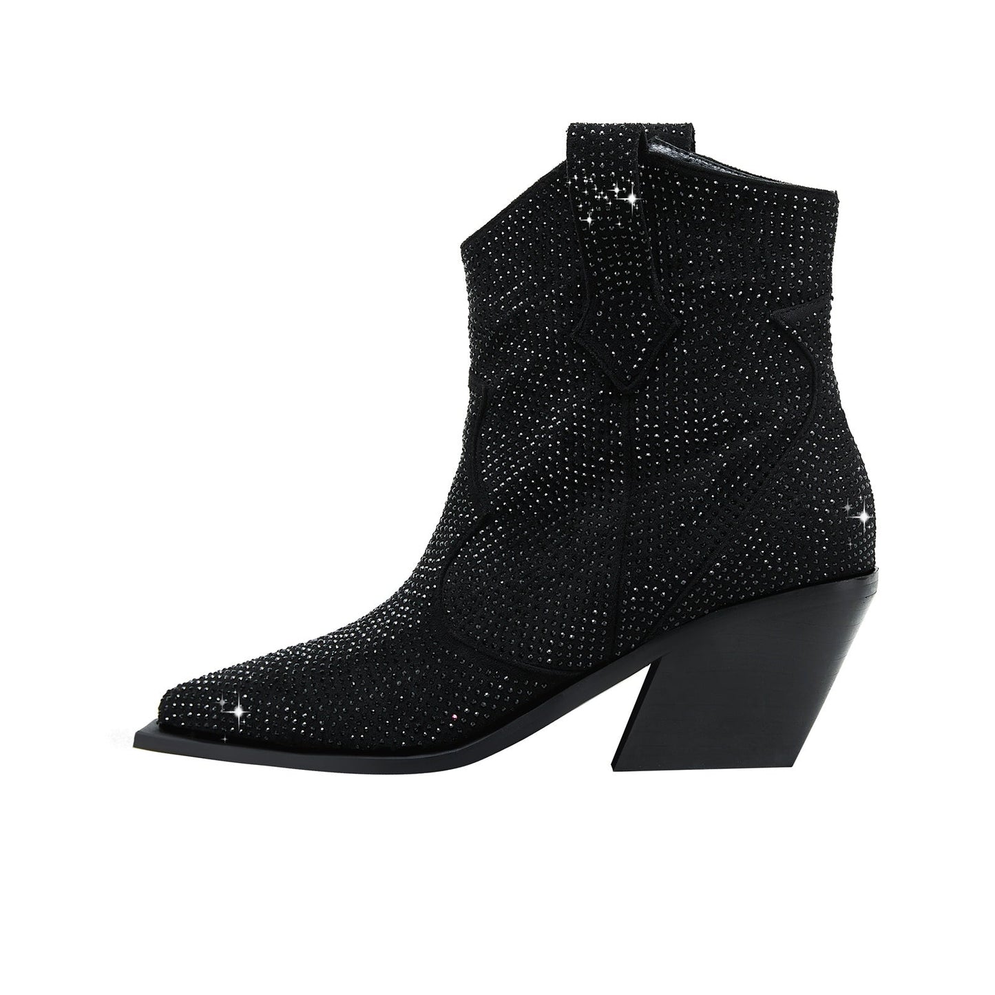 Rhinestone Embellished Cowgirl Boots
