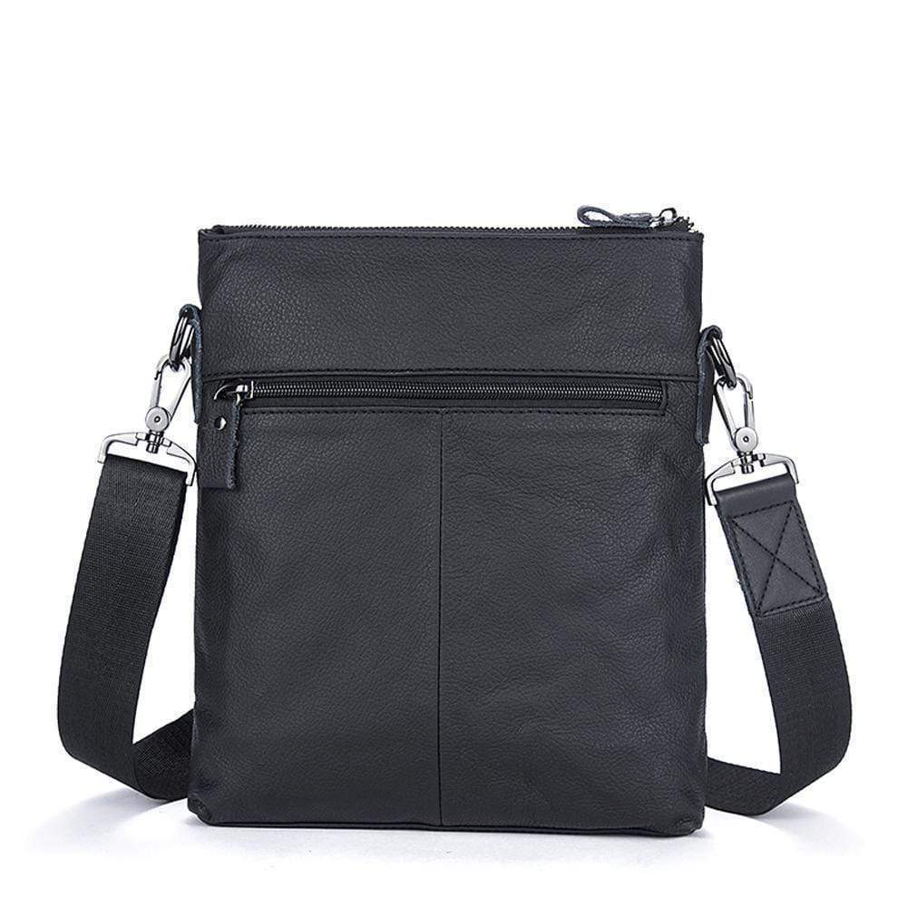 Rossie Viren Men's Vintage Cowhide Leather Voyager Small Messenger Bag