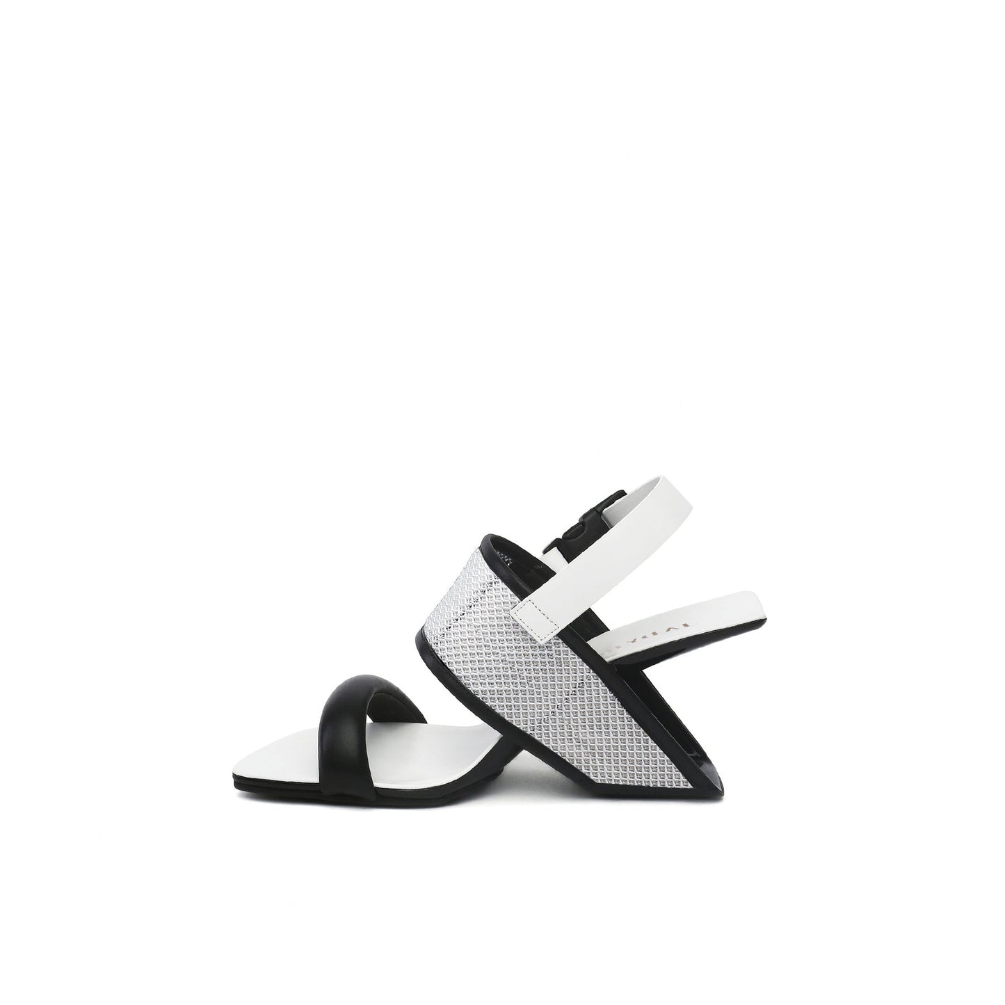 Square Toe Wide Strap Slingback Sandals