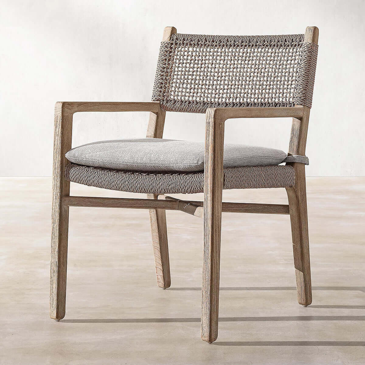 Valan Teak Woven Armchair