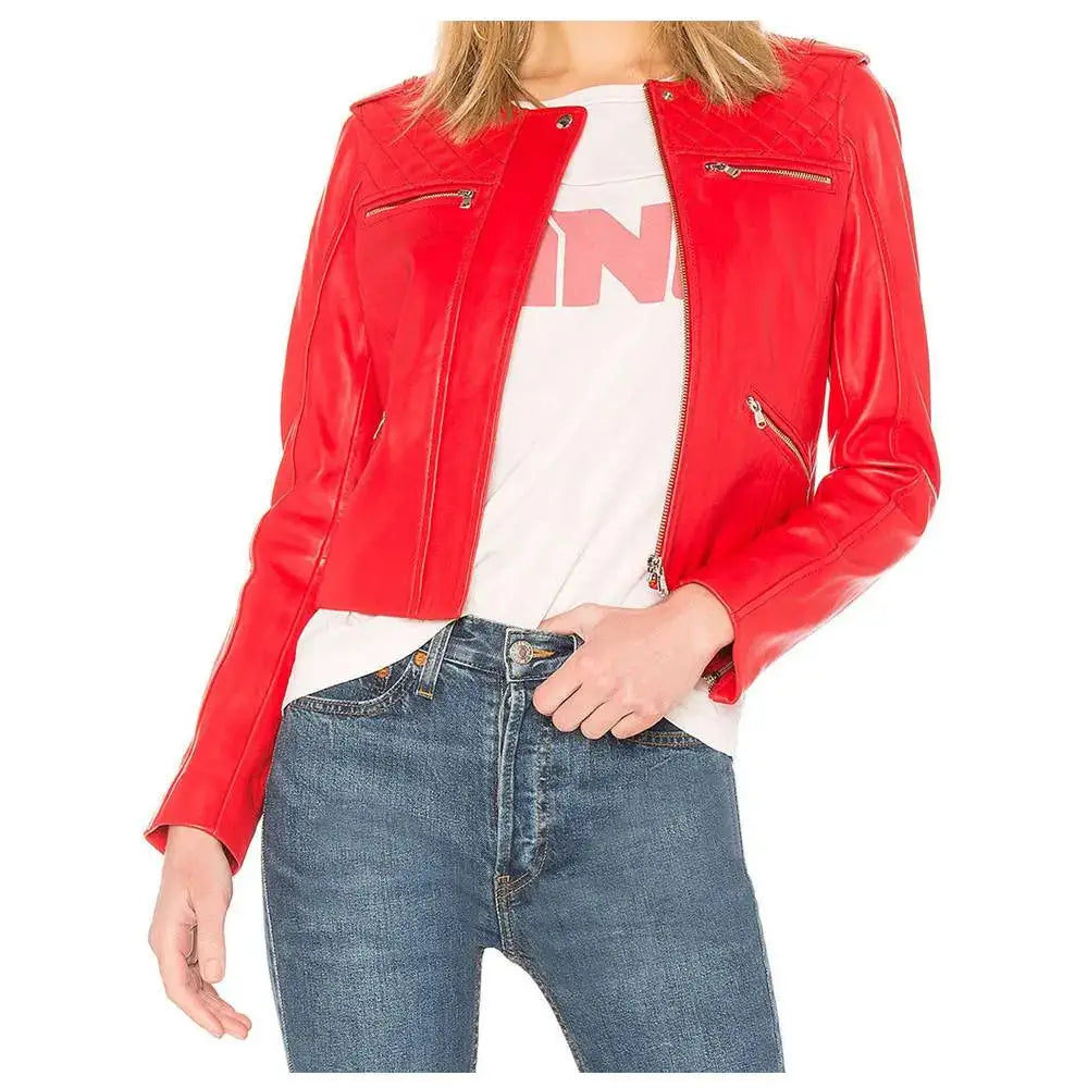 Women’s Leather Motorcycle Jacket