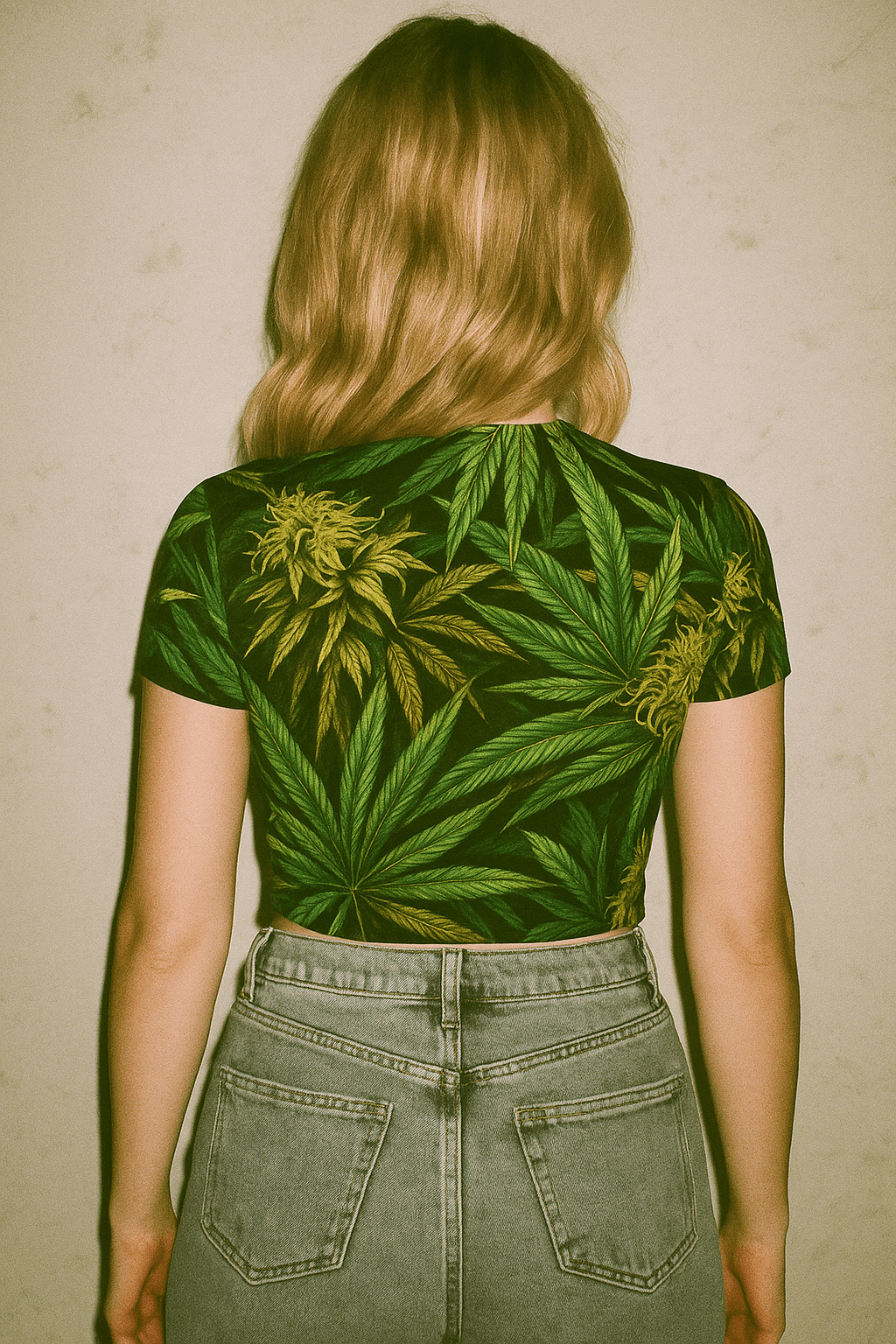 Big Buds Mesh Crop Top